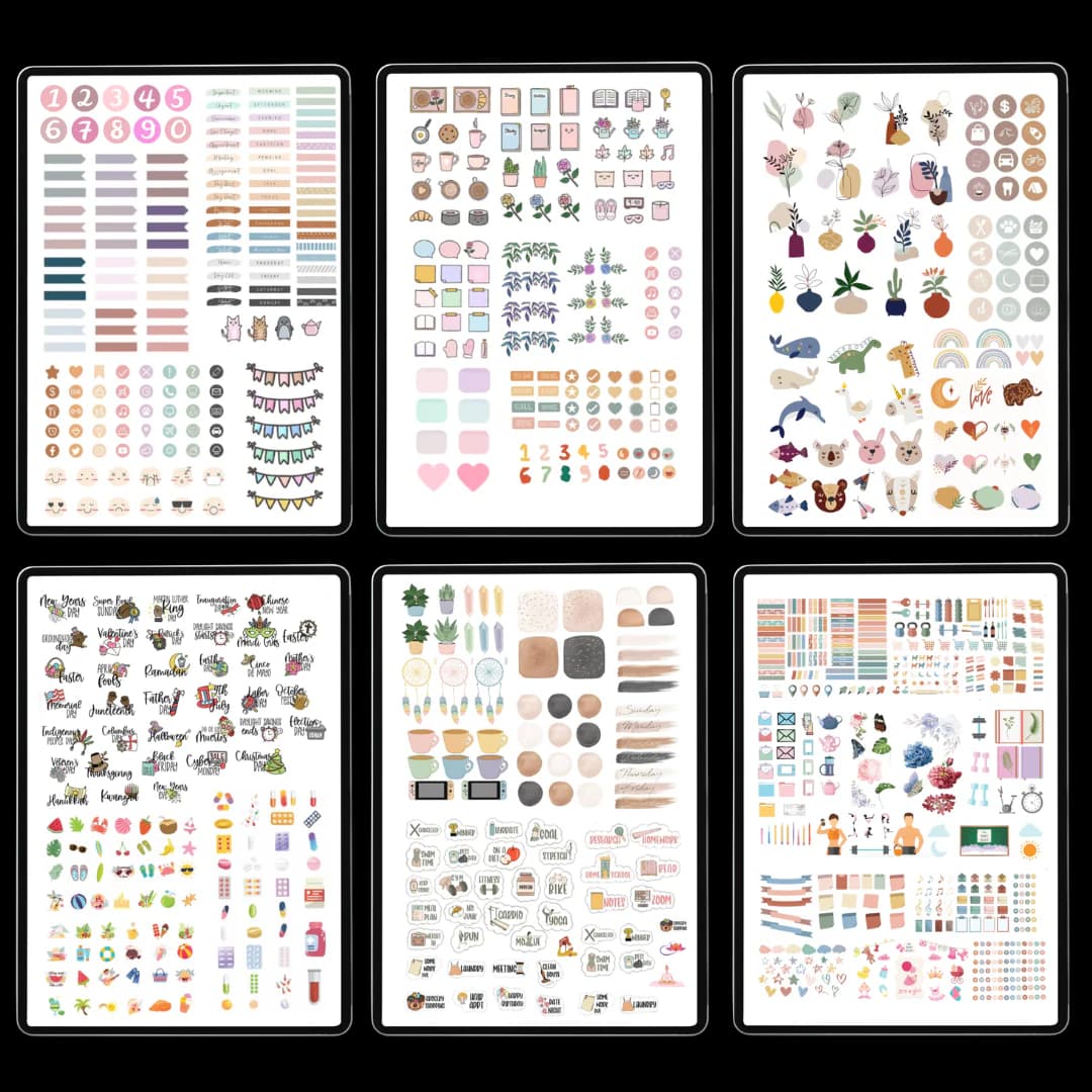 550+ STUNNING DIGITAL STICKERS